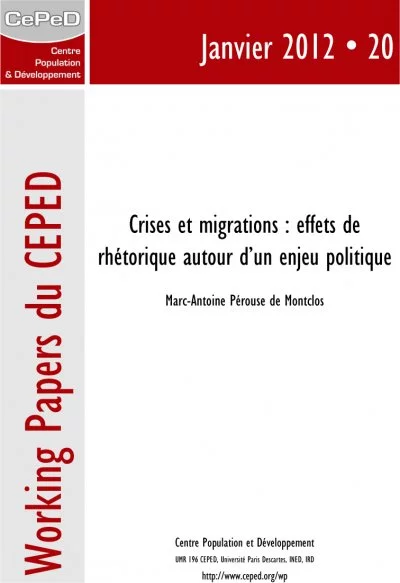 Working Paper 20 : Crises et Migrations