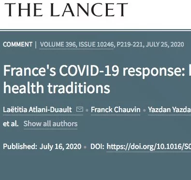 COVID-19 : le Conseil scientifique commente son action (Laëtitia Atlani-Duault et al., The Lancet)