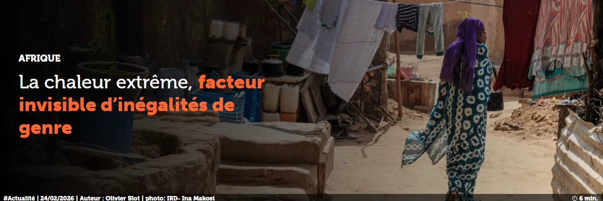 La chaleur extrême, facteur invisible d'inégalités de genre