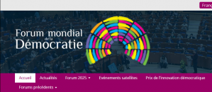 Fred Eboko au Forum mondial de la Démocratie, au CONSEIL DE l'EUROPE Strasbourg, 5-7 novembre 2025