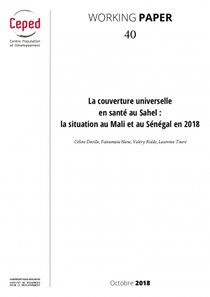 La Couverture universelle en santé au Sahel : la situation au Mali et au Sénégal en 2018