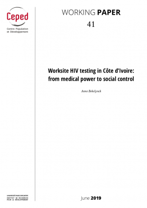 <span lang='en'>Worksite HIV testing in Côte d'Ivoire: from medical power to social control</span>