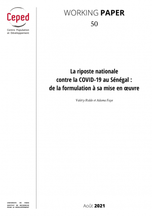 La riposte nationale contre la COVID-19 au Sénégal : de la formulation à sa mise en œuvre