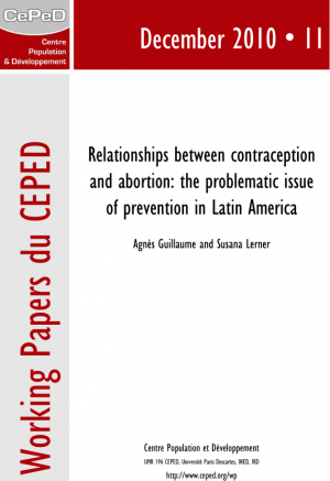 <span lang='en'>Relationships between contraception and abortion: the problematic issue of prevention in Latin America</span>