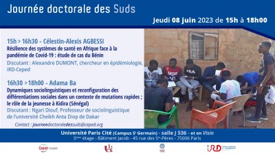 Journées Doctorales des Suds : Celestin-Alexis Agbessi et Adama Ba