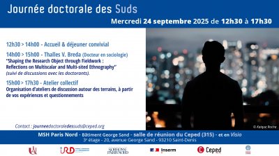Journées des Doctorants - Présentation de Thalles V. Breda : “Shaping the Research Object through Fieldwork : Reflections on Multiscalar and Multi-sited Ethnography” 