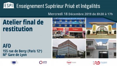 ESPI Enseignement Supérieur Privé et Inégalités - Séminaire de clôture