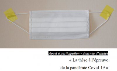 Journée d'Etude des doctorants : La thèse à l'épreuve de la pandémie