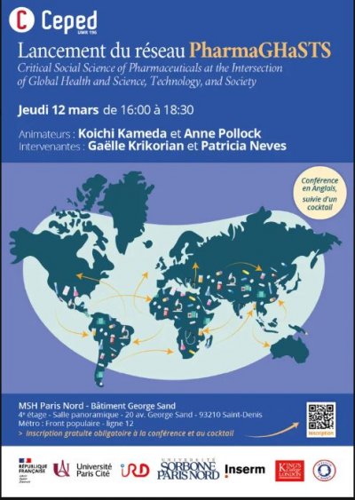 Lancement du réseau «<small class="fine d-inline"> </small>PharmaGHaSTS : Research Network – Critical Social Science of Pharmaceuticals at the Intersection of Global Health and Science, Technology, and Society<small class="fine d-inline"> </small>» - M. Ilyass, K. Kameda, M. Quet