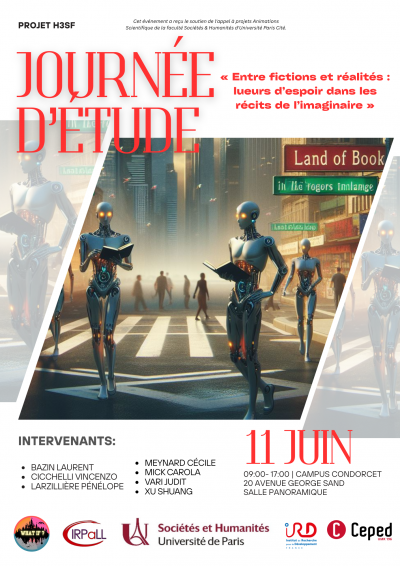 Journée d'étude «<small class="fine d-inline"> </small>Entre fictions et réalités : lueurs d'espoirs dans les récits de l'imaginaire<small class="fine d-inline"> </small>»